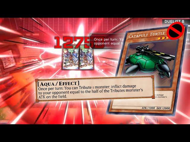 This Is Why CATAPULT TURTLE Forbidden. Yugioh Master Duel