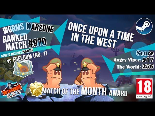 Ranked Match #970: Freedom (No. 1) vs. Angry Viper (No. 62) | Worms W.M.D Warzone