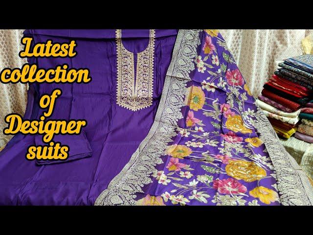 Maheshwari silk suitsoffice wear dailywear suit Pure pashmina suits Chikan work suits