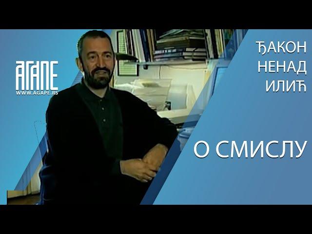 Đakon Nenad Ilić - O smislu