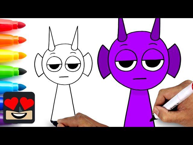 How To Draw Durple | Sprunki