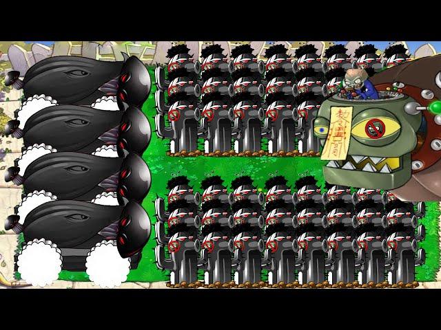 5 Doom Cob Cannon vs 999 Doom Cactus vs Dr.Zomboss Gargantuar - Plants vs Zombies Hack