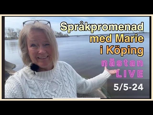 Språkpromenad i Köping 5/5-24  Lär dig svenska @svenskamedmarie