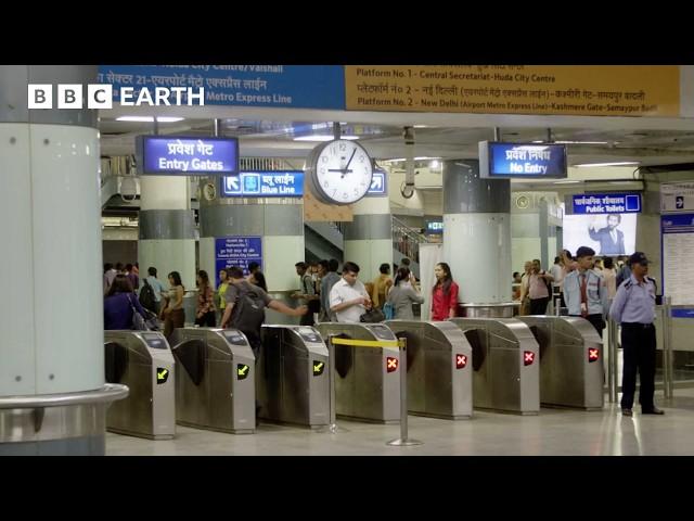 How Delhi’s Metro Moves Over 2.8 Million People a Day | BBC Earth Explore