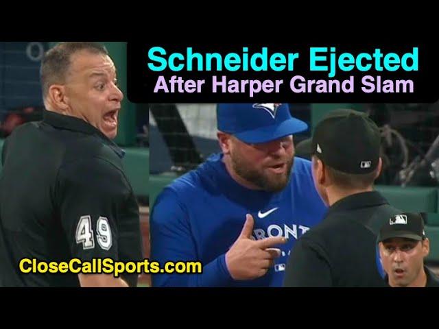 E40 - John Schneider Ejected by Andy Fletcher as Bryce Harper's Grand Slam Follows Check Swing HBP