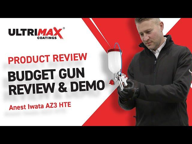 Anest Iwata AZ3 HTE Pressure Feed Gun - Budget Gun Review & Demo