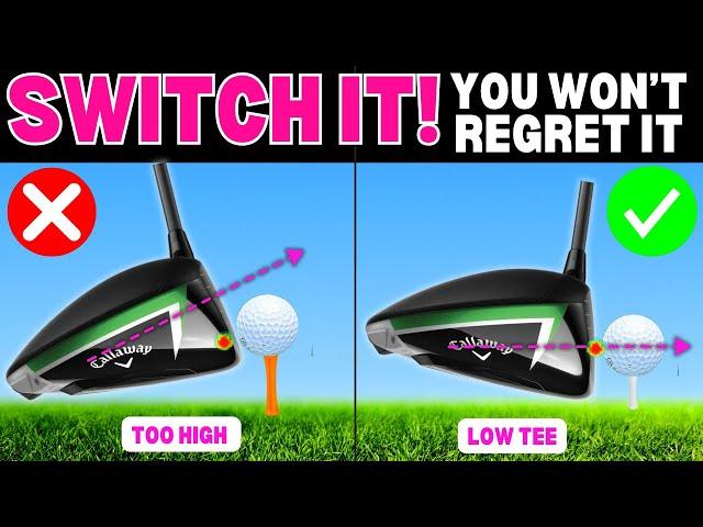 DO NOT HIT UP WITH DRIVER USE THIS TEE HEIGHT INSTEAD (CHEAT METHOD)