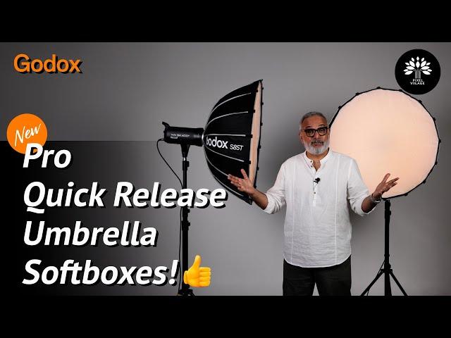 New Pro Quick Release Umbrella Soft boxes from Godox I Detailed Demonstration! 