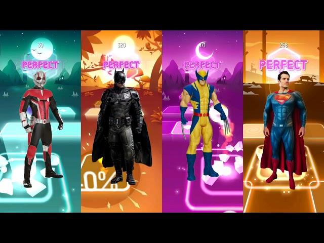 Ant Man  Batman  Wolverine  Superman‼️TILES HOP EDM RUSH  Who Will Win⁉️