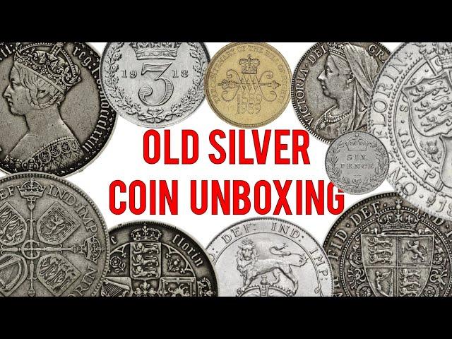 Old Silver Coin Unboxing - Antique Shop Treasures!