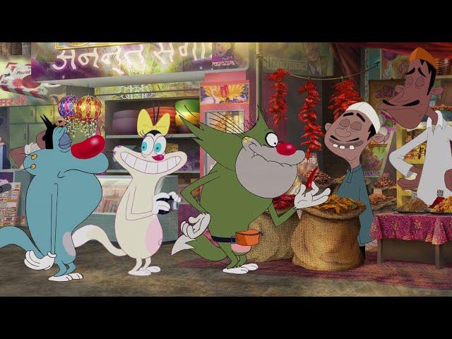 हिंदी Oggy and the Cockroaches  भारत में ओगी  Hindi Cartoons for Kids