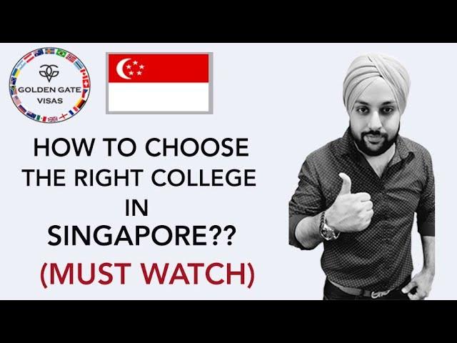 How To Study And Earn Money In Singapore | College Selection In Singapore | Singapore Study Visa