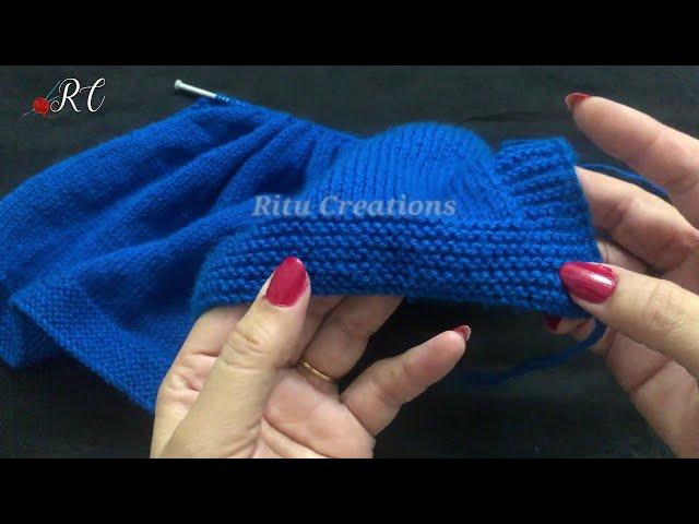 Knitting baby Sweater Easiest way for Beginners