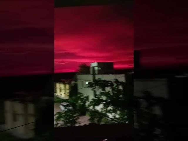 Red cloud ️️ amazing weather #viralvideo