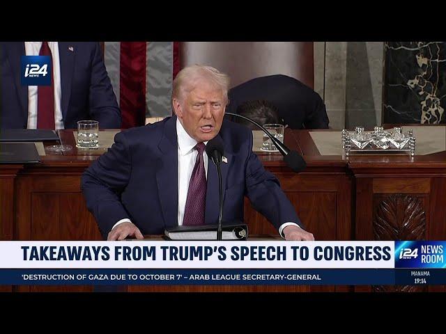 Trump gives 1st speech to Congress with hostages, Ukraine in focus