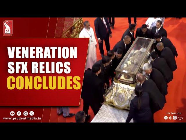 Veneration of St Francis Xavier's relics concludes