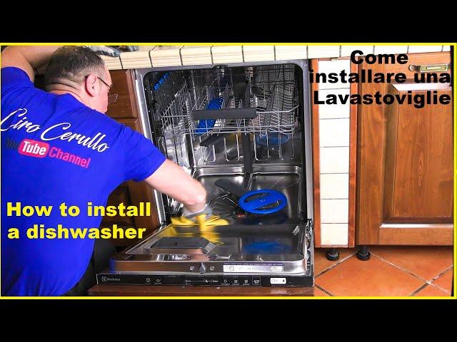 How to install a Electrolux dishwasher