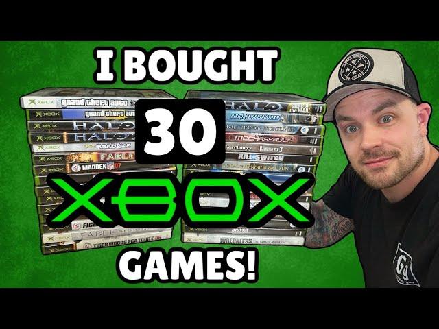 I Bought 30 Original Xbox Games For CHEAP!