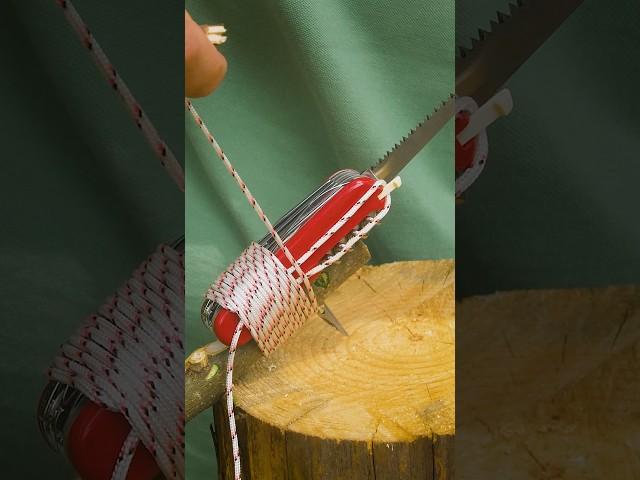 Great Lifehack with Swiss Knife #survival #lifehacks #bushcraft #camping