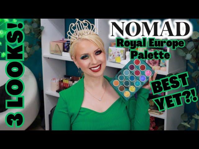 NEW NOMAD COSMETICS ROYAL EUROPE PALETTE REVIEW + 3 LOOKS | Steff's Beauty Stash