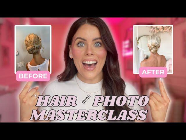 HAIR PHOTOGRAPHY MASTERCLASS(photo editing with Lightroom + lighting set up)