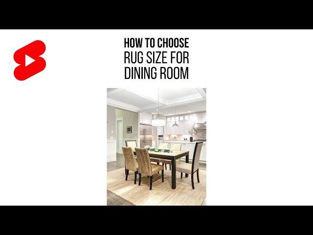 How to Choose Dining Room Rug Size