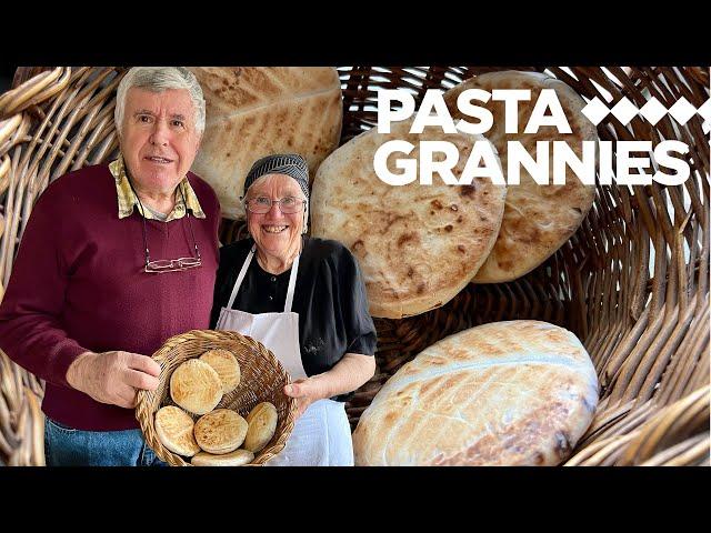 Learn how to make "crescentine" flatbreads in "tigelle" moulds! | Pasta Grannies