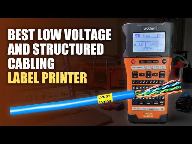 Brother PT-E550W Label Printer for Low Voltage and Structured Cabling 2022