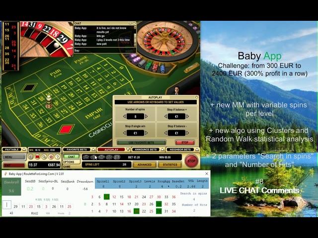 Baby App | #8 Casino Club Deposit 300 EUR | LIVE CHAT Comments | Online Roulette systems