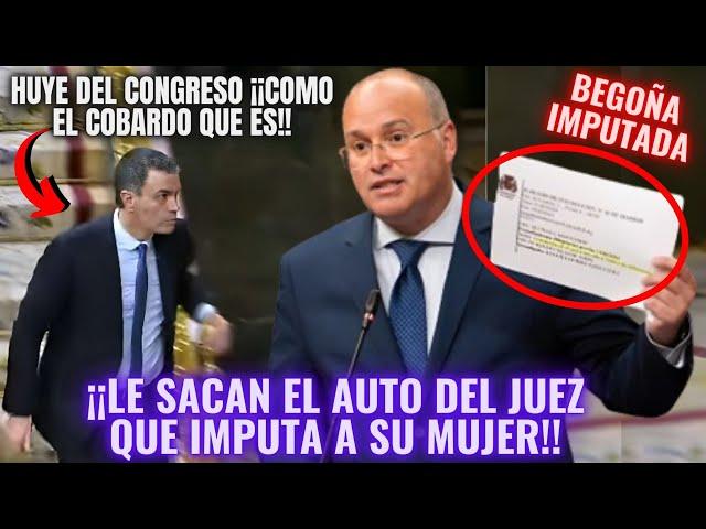  SÁNCHEZ HUYE como una RATA ¡CUANDO LE SACAN EL DOCUMENTO JUDICIAL CON BEGOÑA GÓMEZ IMPUTADA!