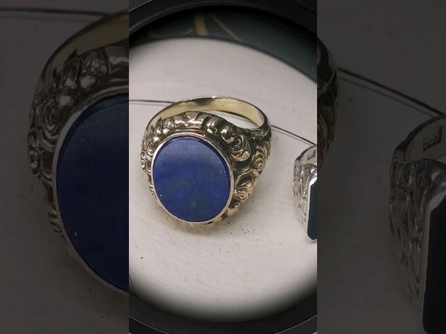 Onyx & Lapis Lazuli Signet Rings #signet #signetring #ring #mensrings #German #lapislazuli#onyxring