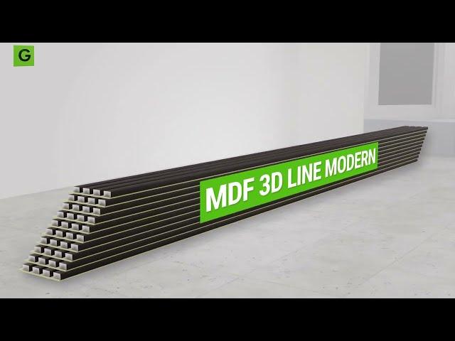Монтаж панелей МДФ 3D LINE MODERN