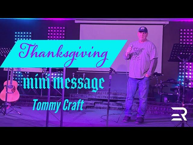 Thanksgiving Mini Message // Tommy Craft