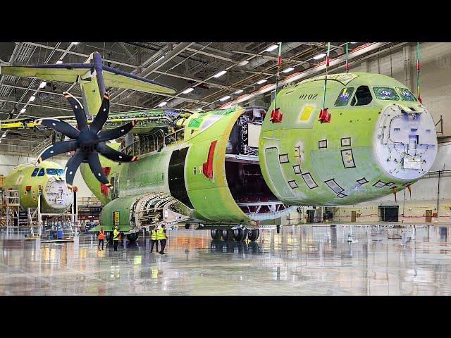 Inside Production Line of Europe’s Most Advanced Large Military Plane