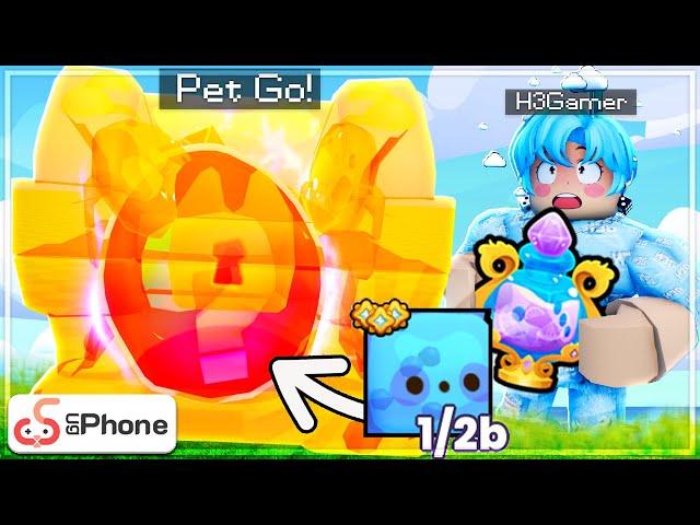 Mình ROLL Trúng HUGE PET 2 TỶ?? Chỉ Dùng 1 BÌNH JELLY GOD POTION Trong PETS GO! | Roblox