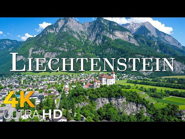 Liechtenstein 4K - Explore Valley Towns, Unspoiled Alpine Beauty, Calming Music - 4K Video Ultra HD