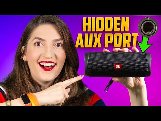  The Hidden Aux Port Is Revealed On JBL FLIP 5  | IT WORKS 1000%