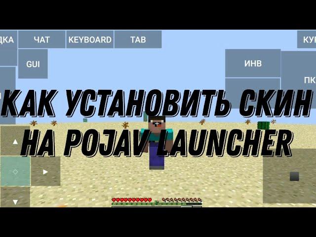 КАК УСТАНОВИТЬ СКИН НА POJAV LAUNCHER  #MINECRAFT JAVA 