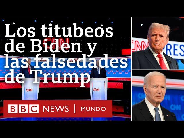 Titubeos de Biden y falsedades de Trump: los momentos más tensos del debate presidencial de EE.UU.