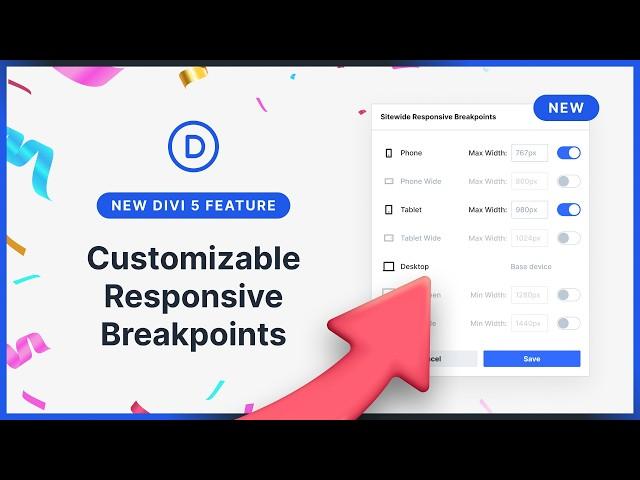 Introducing Customizable Responsive Breakpoints for Divi 5!