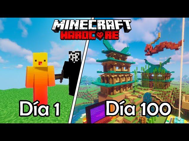 SOBREVIVÍ 100 Días PERO una INTELIGENCIA ARTICIAL me dice QUE HACER en Minecraft Hardcore