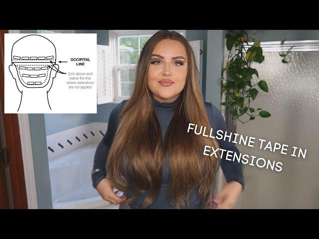 STEP BY STEP TAPE IN EXTENSION TUTORIAL AND TIPS | FULLSHINE HAIR