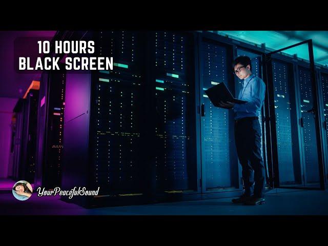 SERVER ROOM Sound | 10 Hours WHITE NOISE Black Screen | Calm, Relax, Soothe a Baby