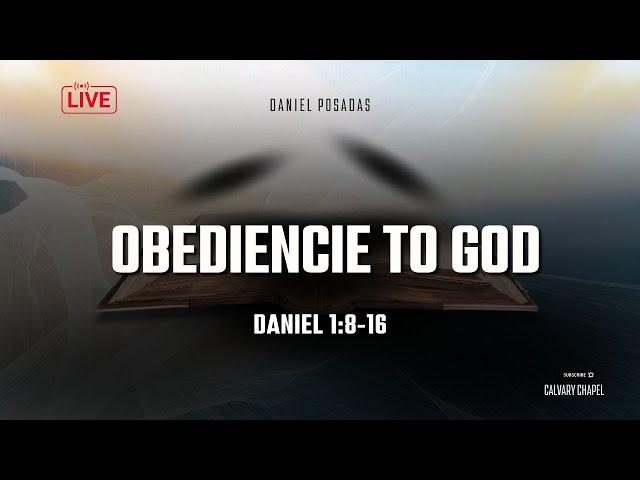 OBEDIENCE TO GOD / DANIEL 1:8-16 (003)