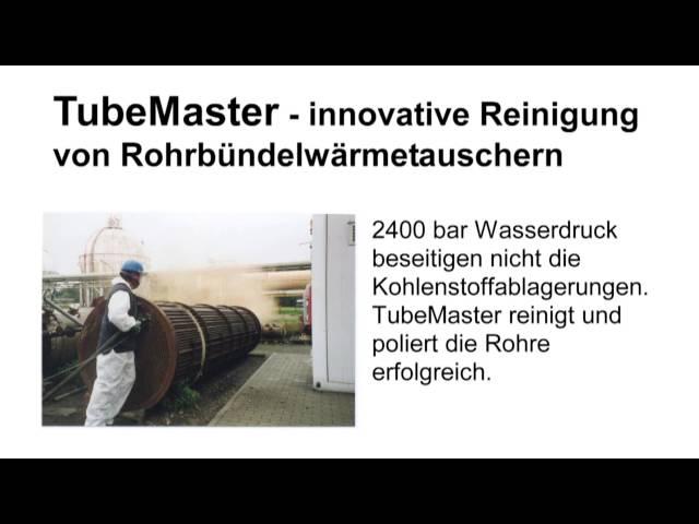 Rohrbündelwärmetauscher reinigen mit TubeMaster der mycon GmbH