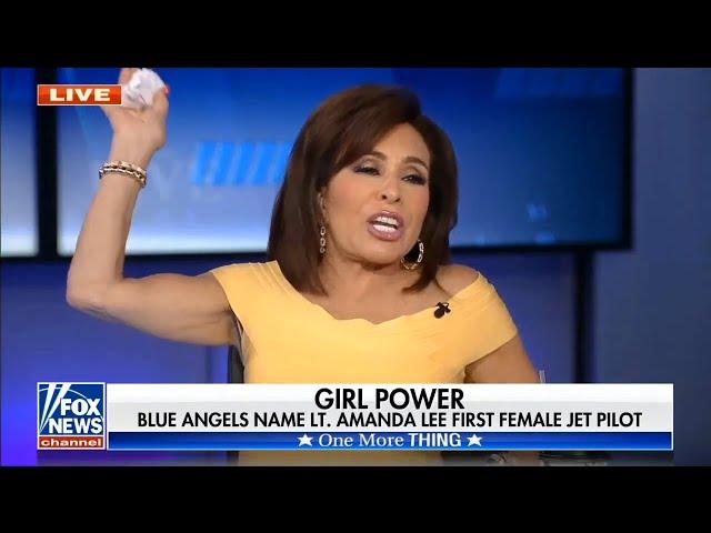 Judge Jeanine, Gutfeld Get Into Friendly Dogfight Over Blue Angels' Female Pilot