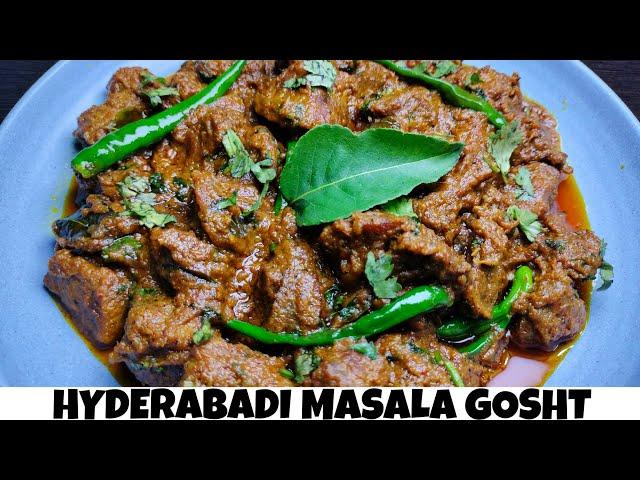 Hyderabadi Tala Hua MASALA GOSHT | Special Chatkara masala gosht | The foodie falcon