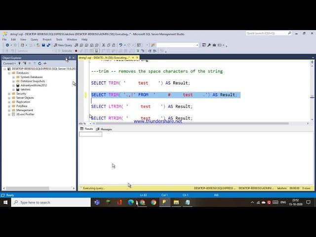 65.STRING FUNCTIONS LEFT,RIGHT,TRIM,LTRIM,RTRIM IN SQL -HINDI