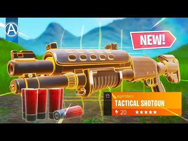 NEW LEGENDARY TACTICAL SHOTGUN Gameplay! // Use Code: byArteer (Fortnite Battle Royale LIVE Update)