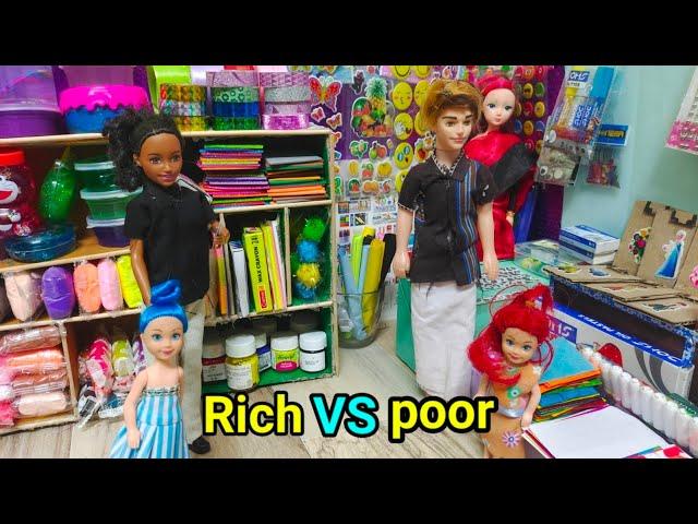 Barbie craft shop Rich vs Poor/Mini cooking Tamil